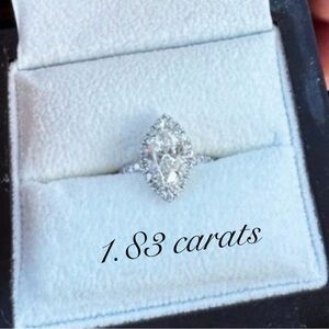 14k White Gold Daniel of 5th Avenue 1.83 tcw. Sz 6